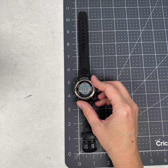 Casio Watch Mens 44mm Digital Lap Memory 100 World Time RFT-100 New Battery - Picture 10 of 10